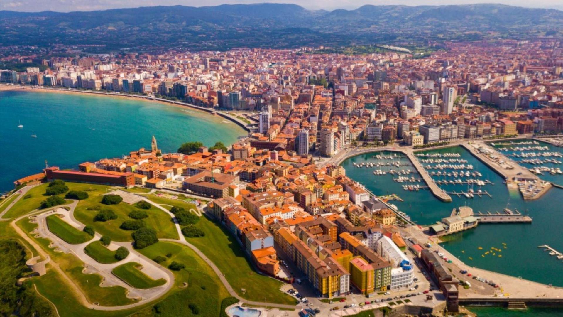 Apartamento El Mirador Del Centro Gijón Exterior foto