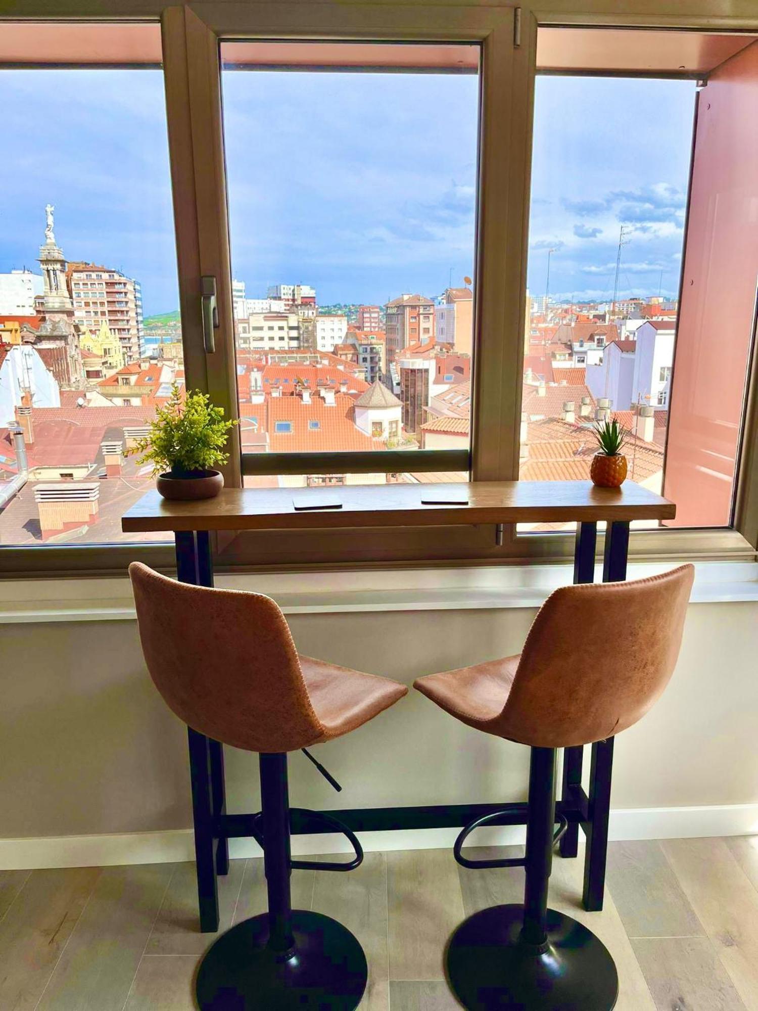 Apartamento El Mirador Del Centro Gijón Exterior foto